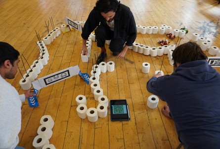 Tethering toilet rolls - it's all coming together