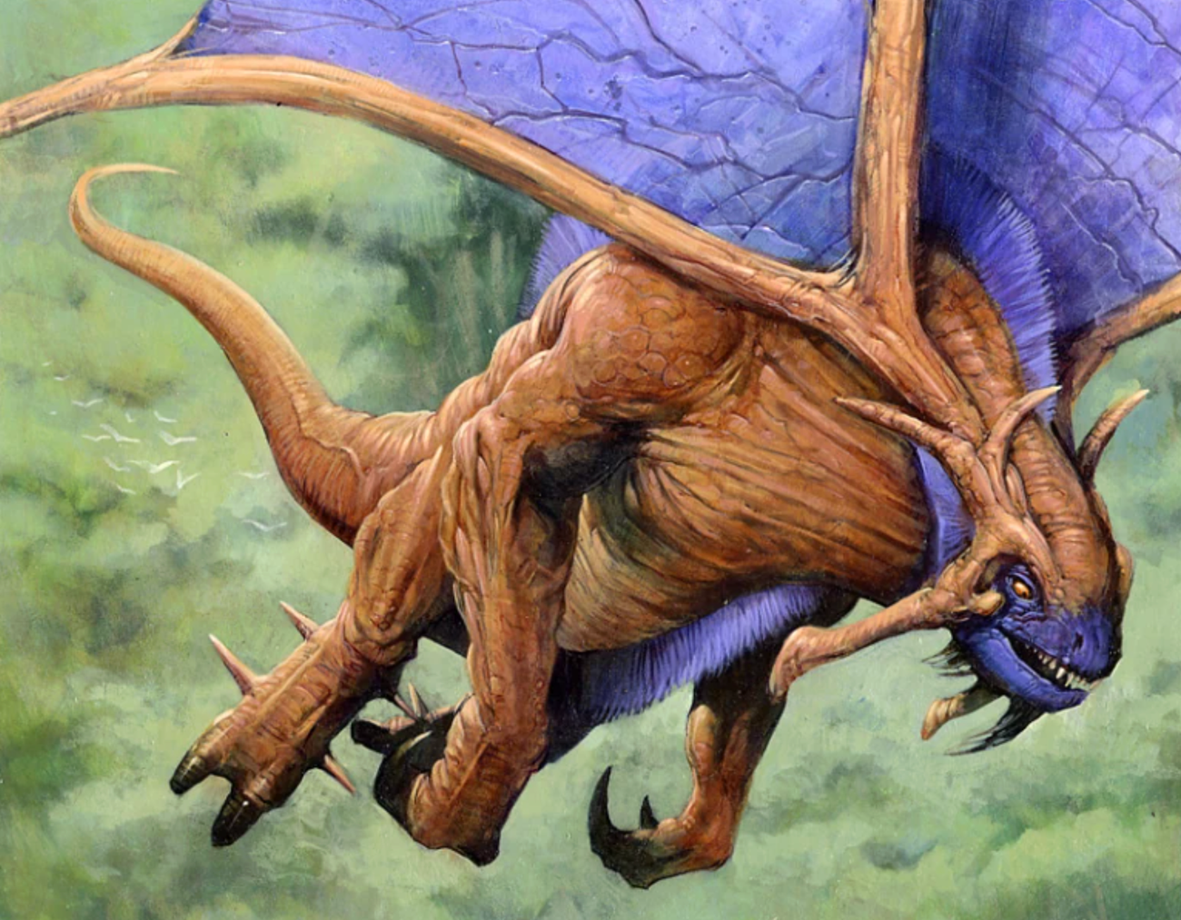 mtg invasion art big dragon